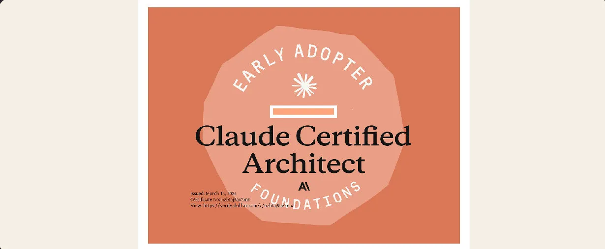 Claude Certified Architect certificate