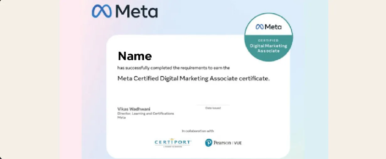 Meta Certified Digital Marketing Associate