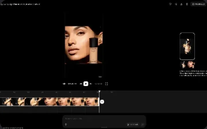 AI-generated product ad made with Google Flow